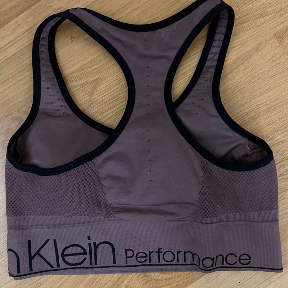Calvin Klein Purple Sports Bra with Racerback Design - Picture 3 of 4